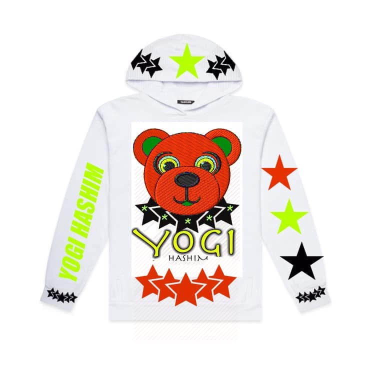 Yogi Hashim hoodie with multicolor stars